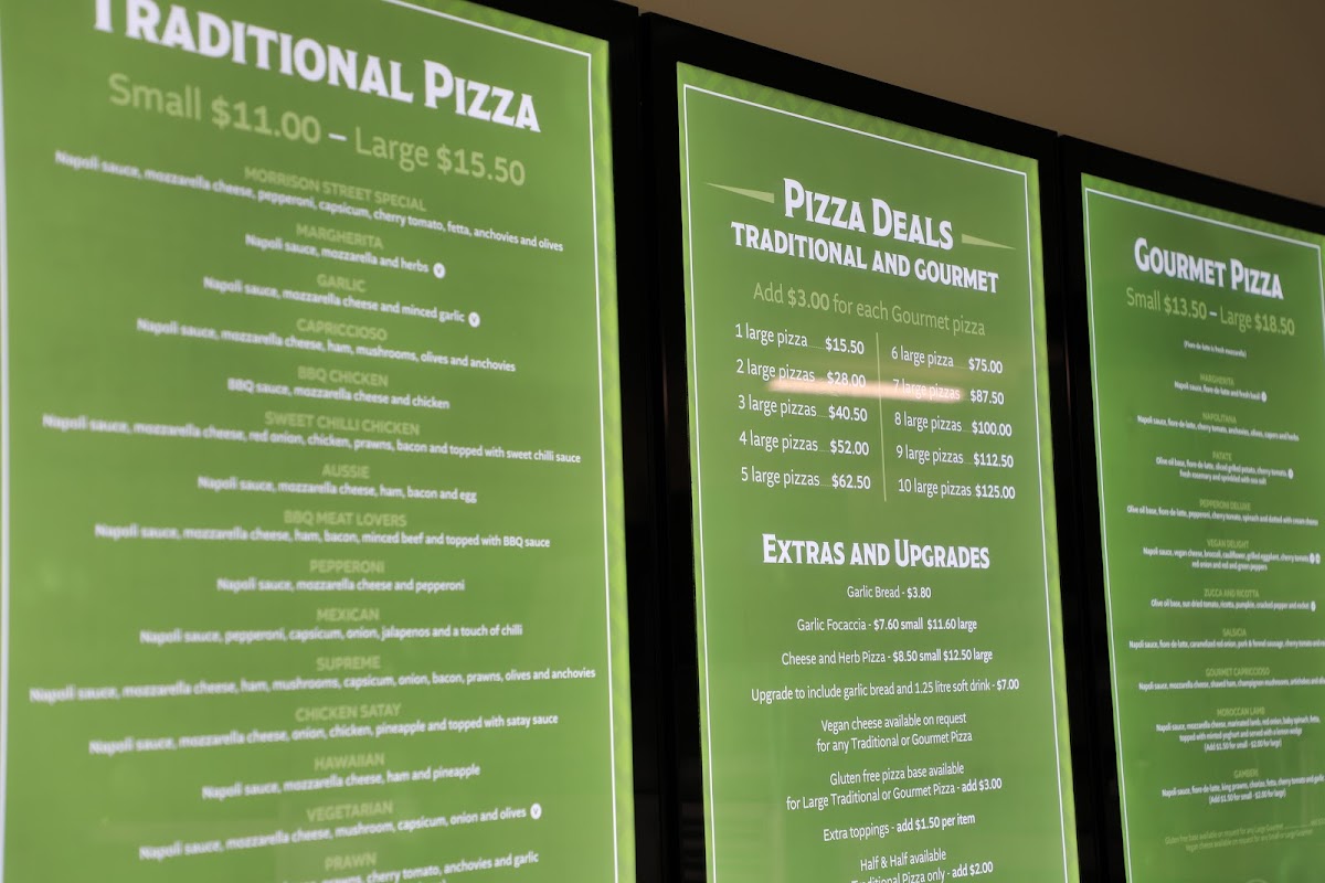 Menu Gino's Pizza Wodonga-1