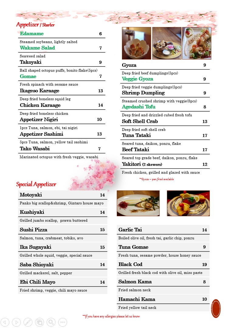 Menu Gintaro Japanese Kitchen-10