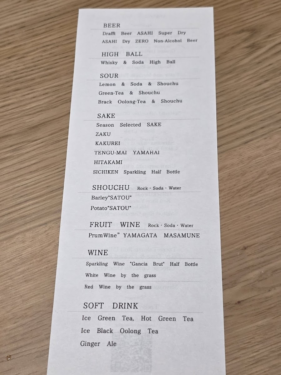 Menu Ginza Sushi Banya Kai-1