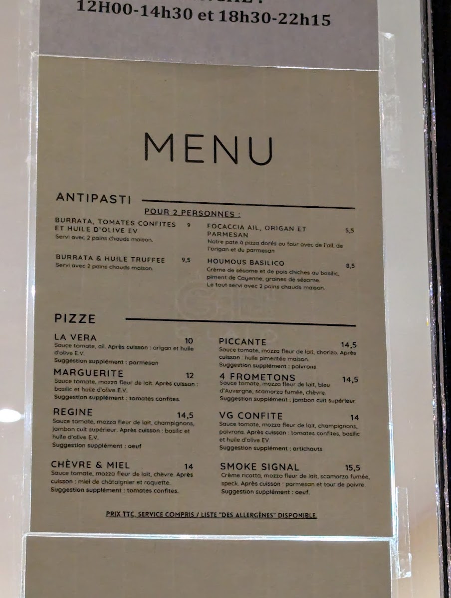 Menu Gio Gio Pizzeria Lyon 2-10