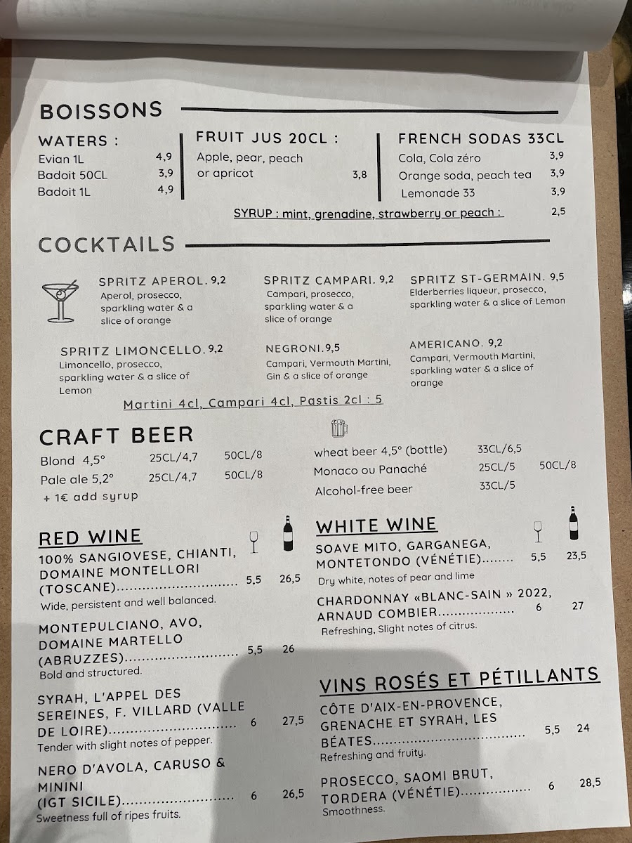 Menu Gio Gio Pizzeria Lyon 2-3