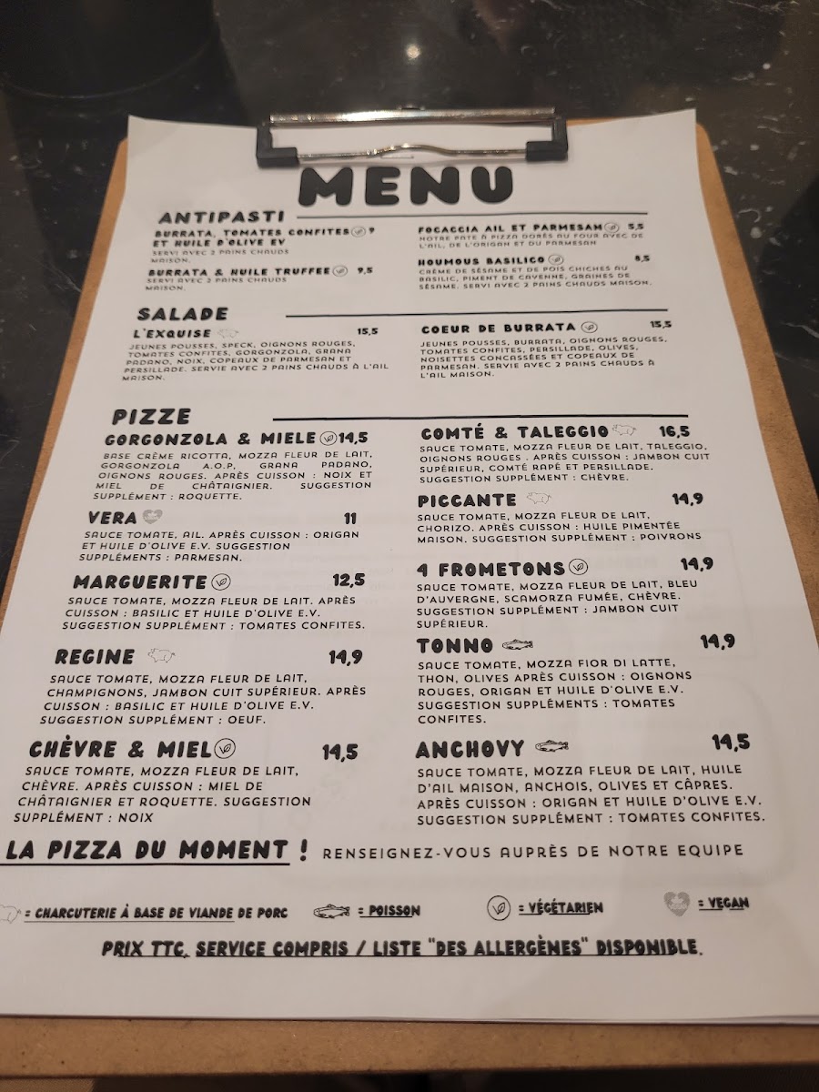 Menu Gio Gio Pizzeria Lyon 2-4