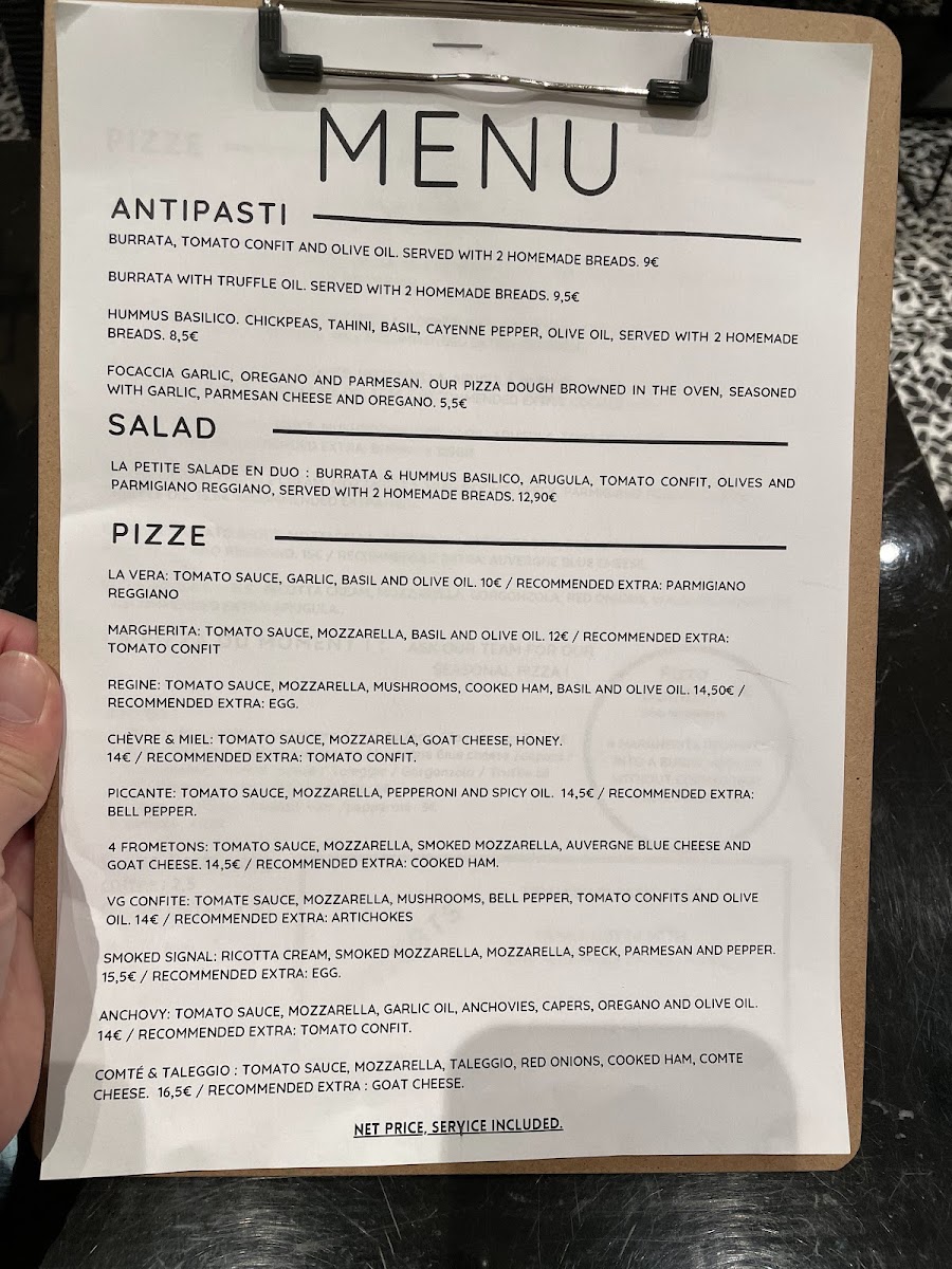 Menu Gio Gio Pizzeria Lyon 2-6