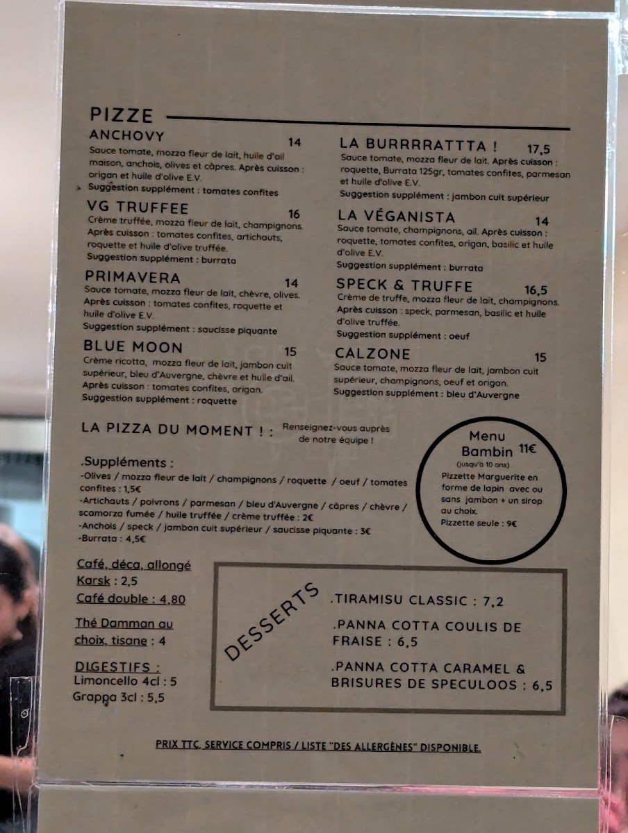 Menu Gio Gio Pizzeria Lyon 2-7