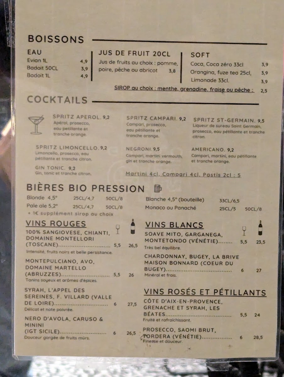 Menu Gio Gio Pizzeria Lyon 2-8