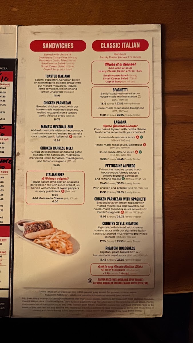 Menu Giordano's-8