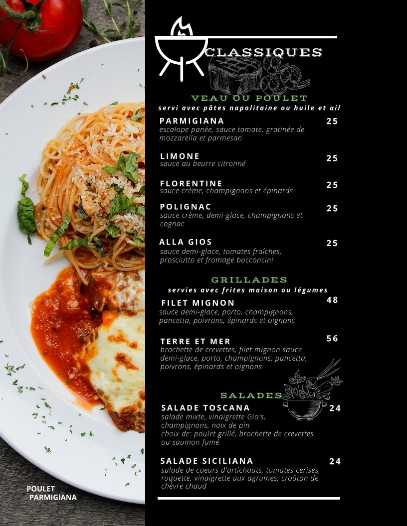 Menu Gio’S Sainte-Agathe.-5