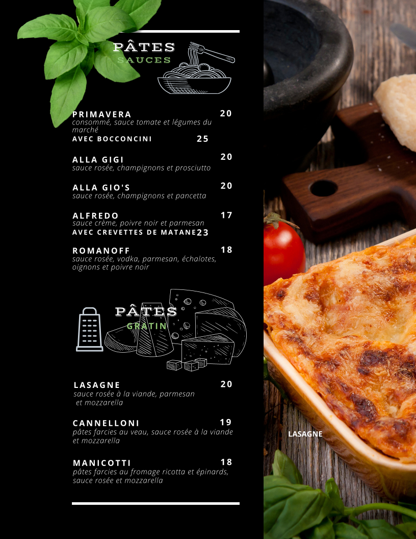 Menu Gio’S Sainte-Agathe.-6