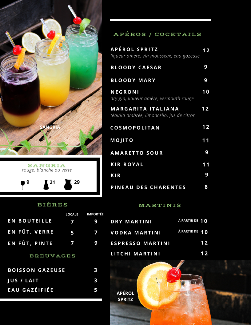 Menu Gio’S Sainte-Agathe.-7