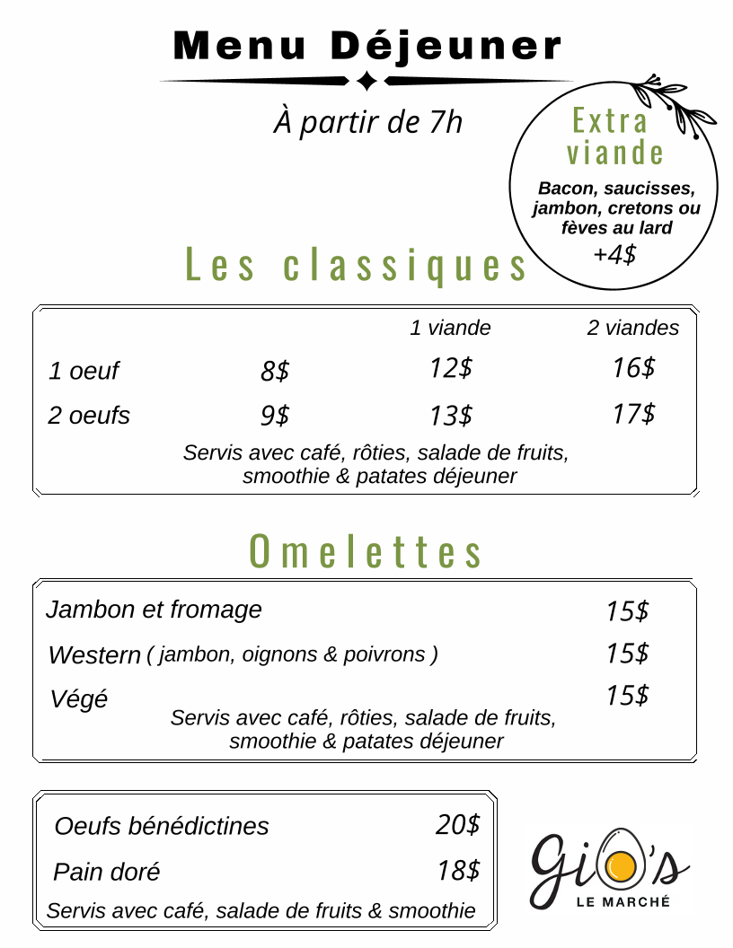 Menu Gio’S Sainte-Agathe.-8