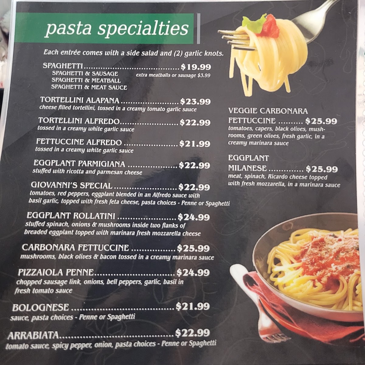 Menu Giovanni's Family Italian Restaurant-1
