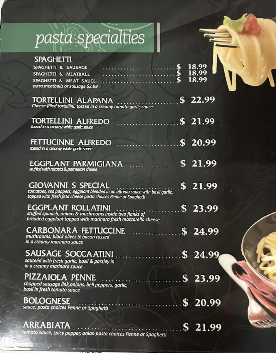 Menu Giovanni's Family Italian Restaurant-4