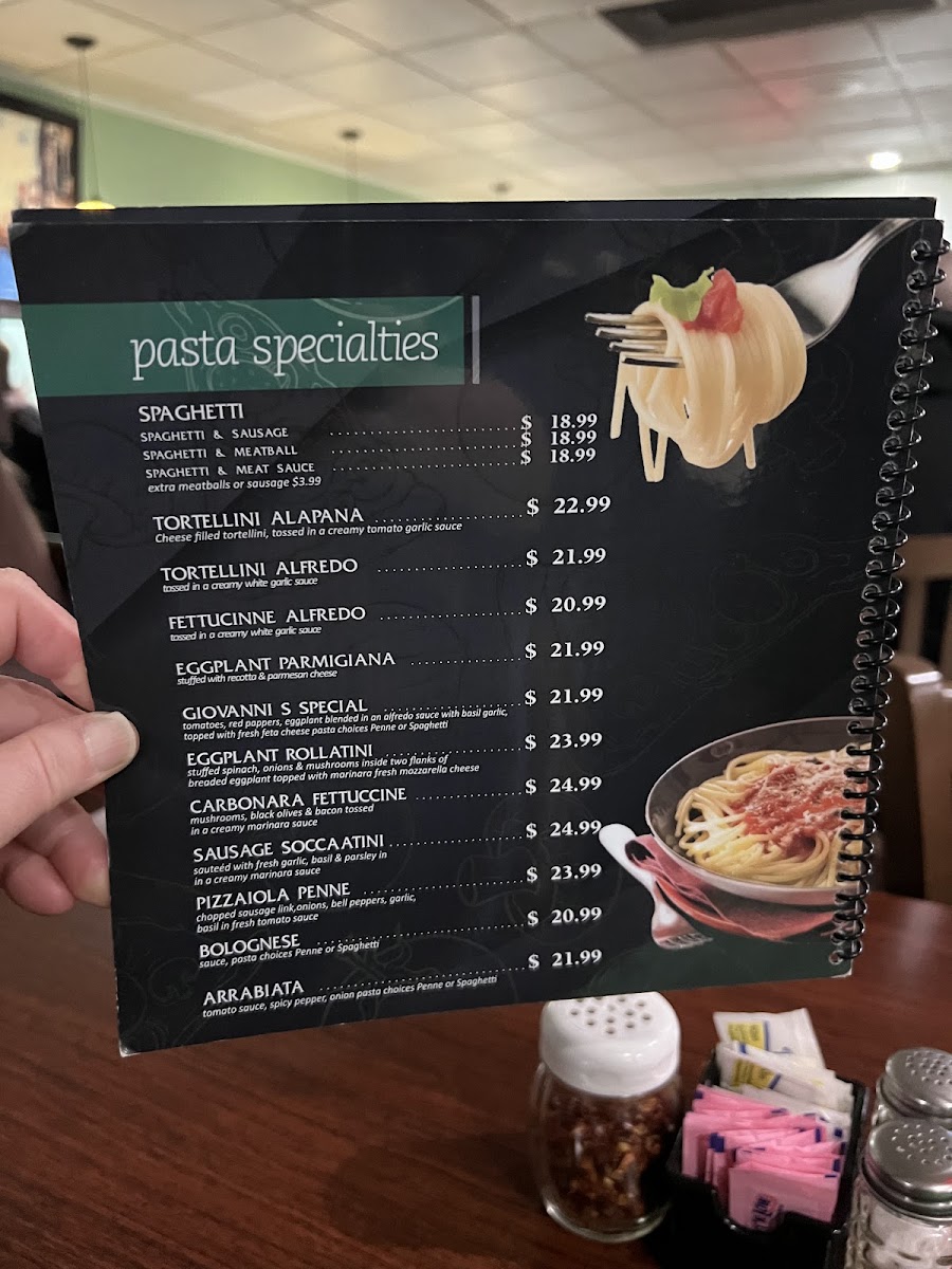 Menu Giovanni's Family Italian Restaurant-8