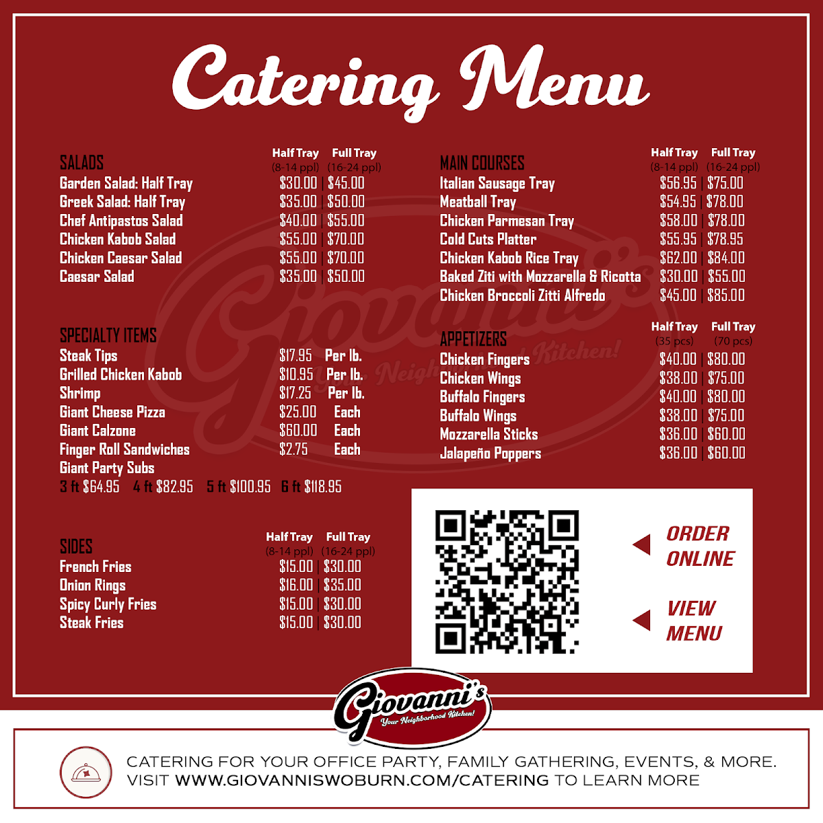 Menu Giovanni's Restaurant-2