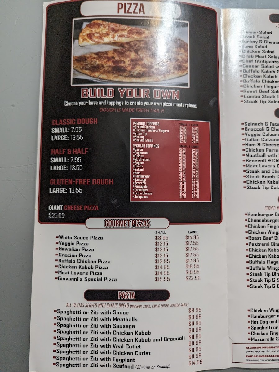 Menu Giovanni's Restaurant-6