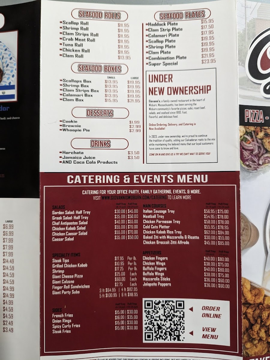 Menu Giovanni's Restaurant-8