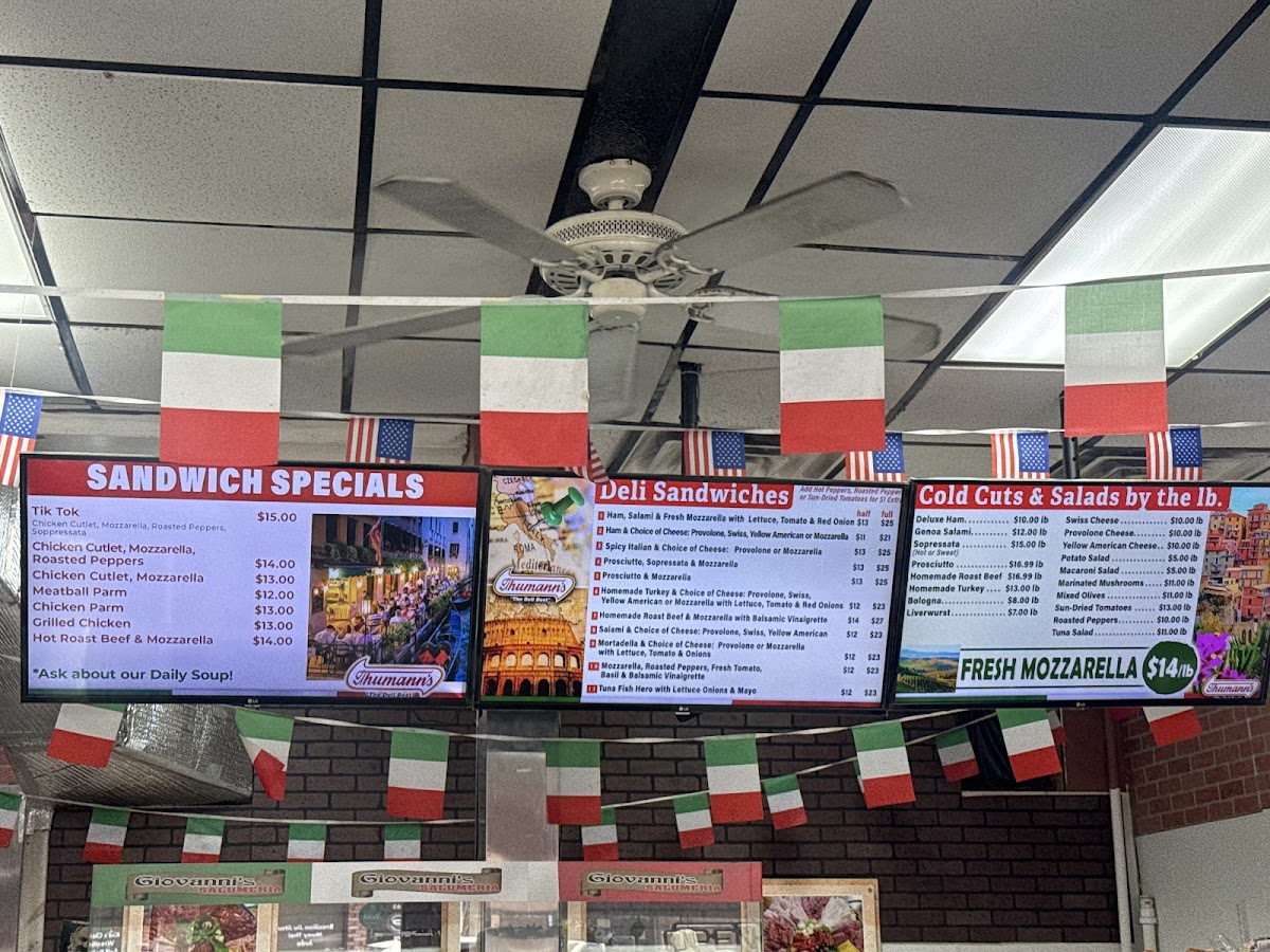 Menu Giovanni's Salumeria-2