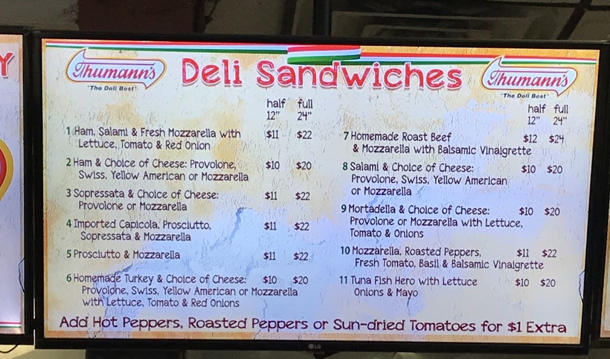 Menu Giovanni's Salumeria-3