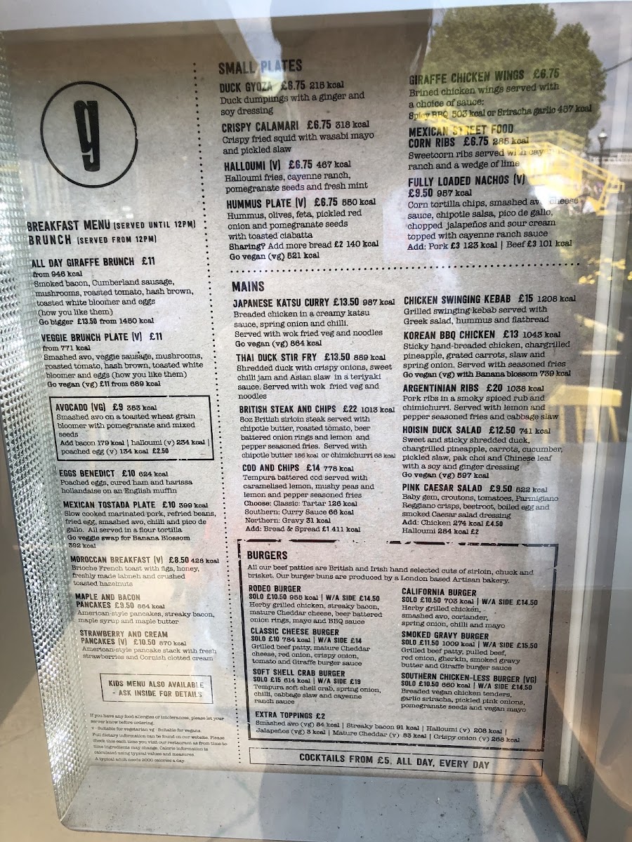 Menu Giraffe-10