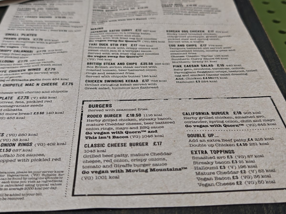 Menu Giraffe-3