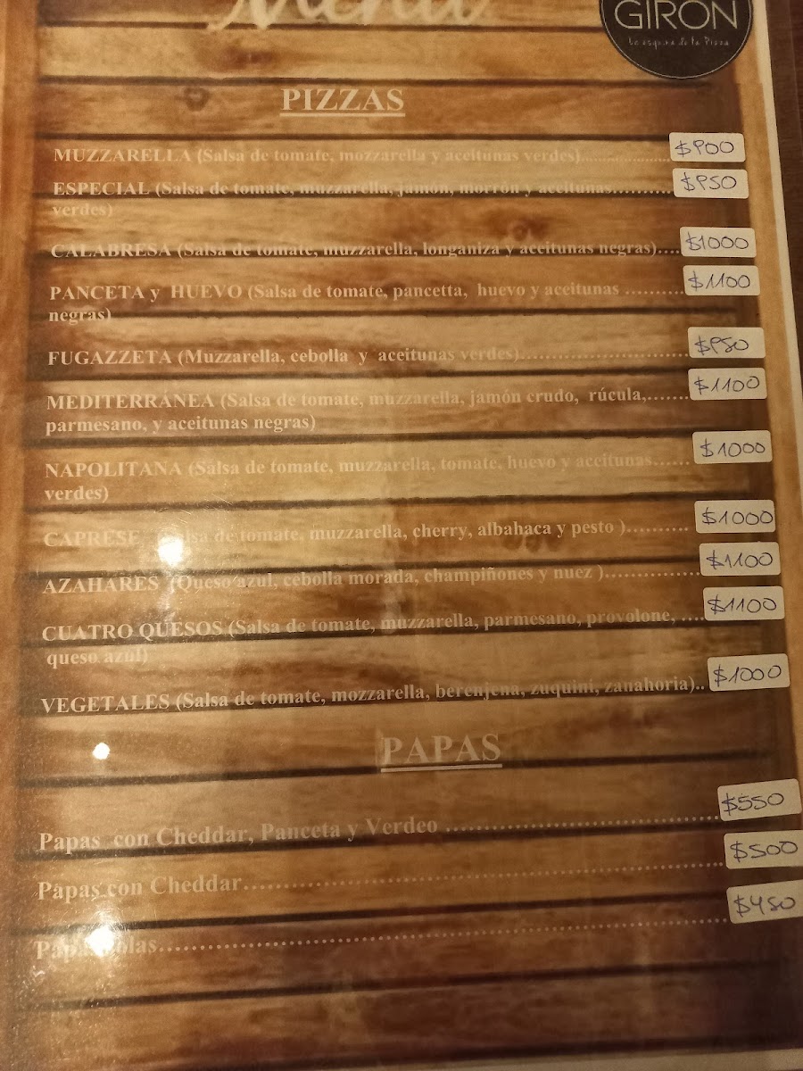 Menu Giron La Esquina-3