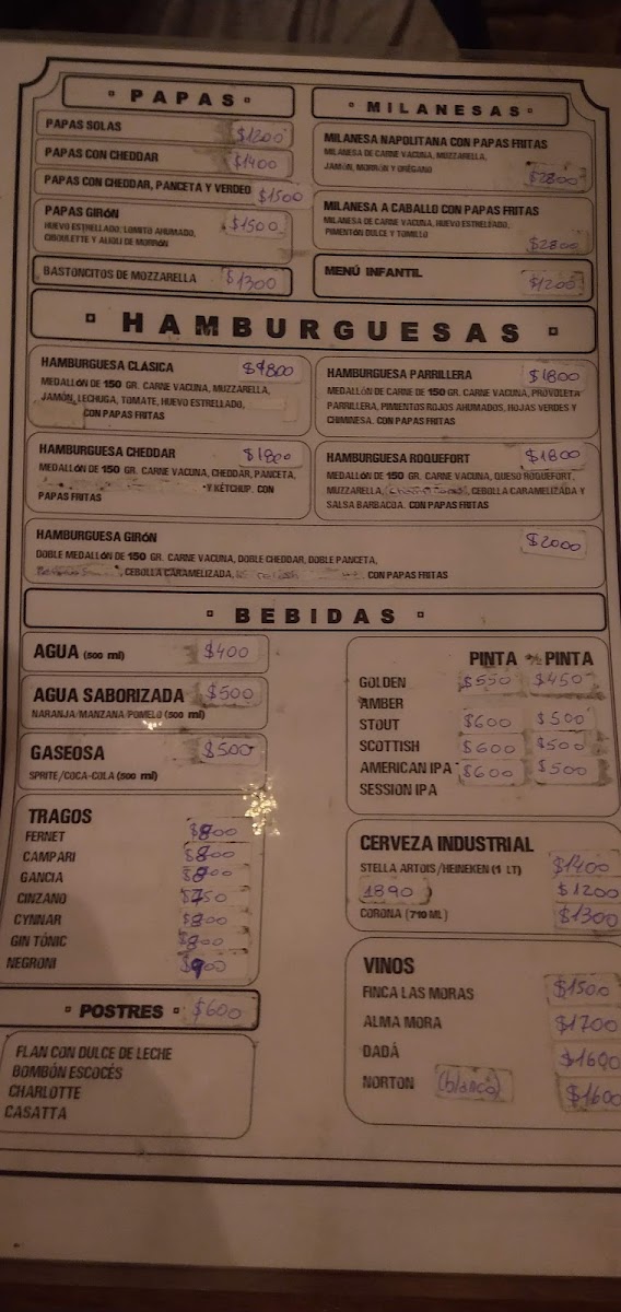 Menu Giron La Esquina-5