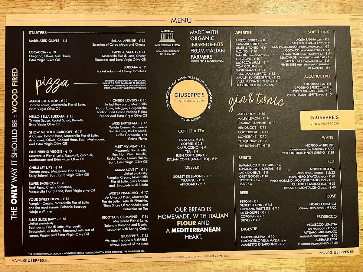 Menu Giuseppe's - Pizza Forno A Legna-7