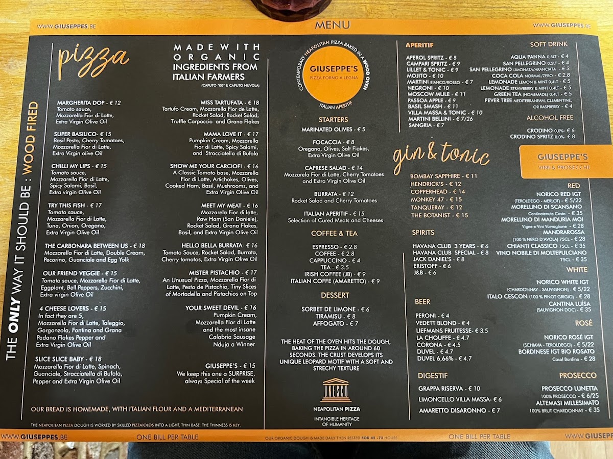 Menu Giuseppe's - Pizza Forno A Legna-8