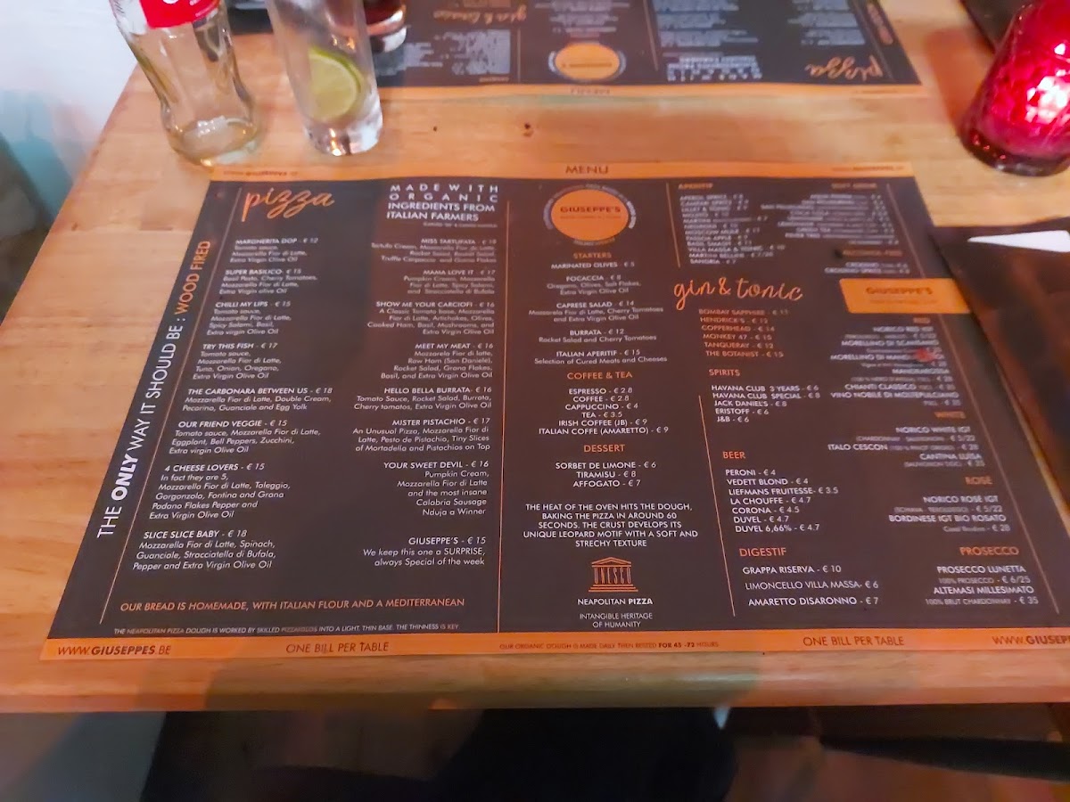 Menu Giuseppe's - Pizza Forno A Legna-9