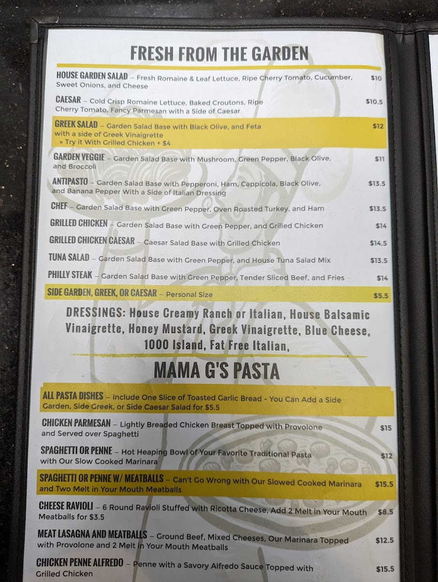 Menu Giuseppi's Pizza-2