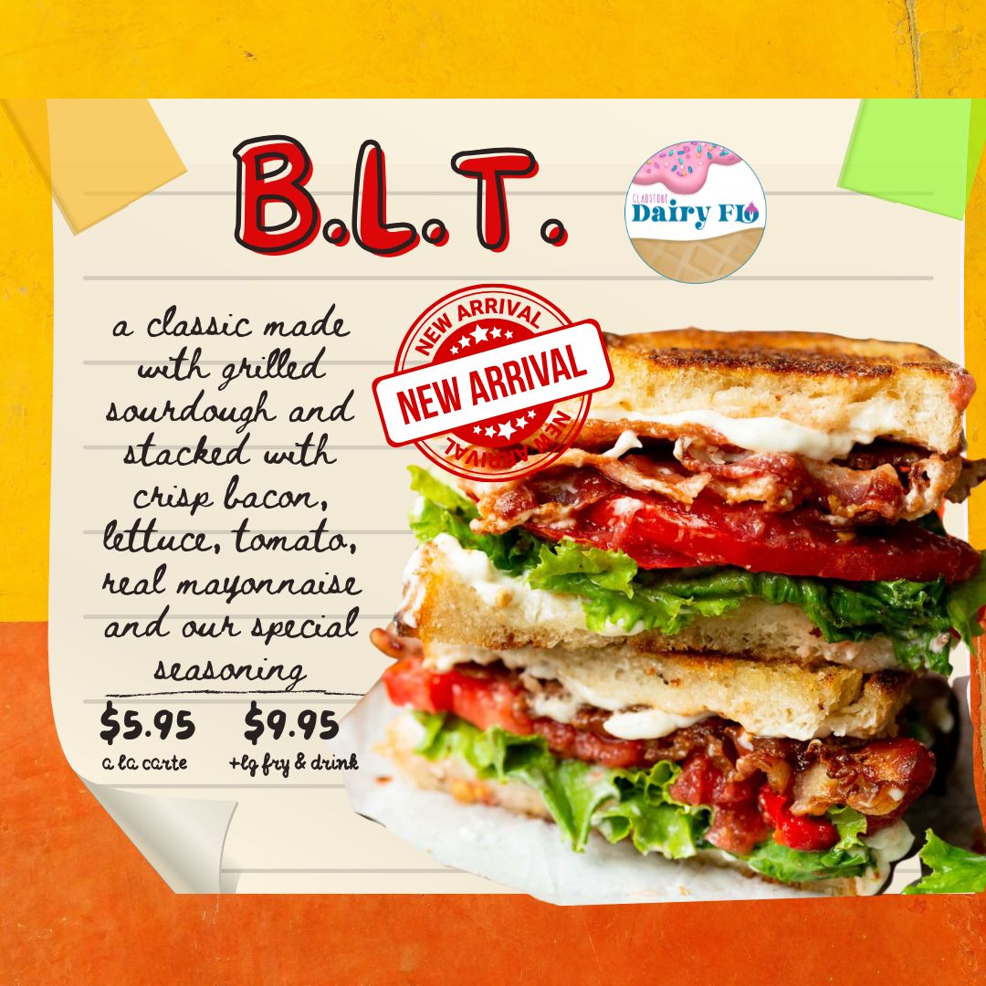 Menu Gladstone Dairy Flo-8