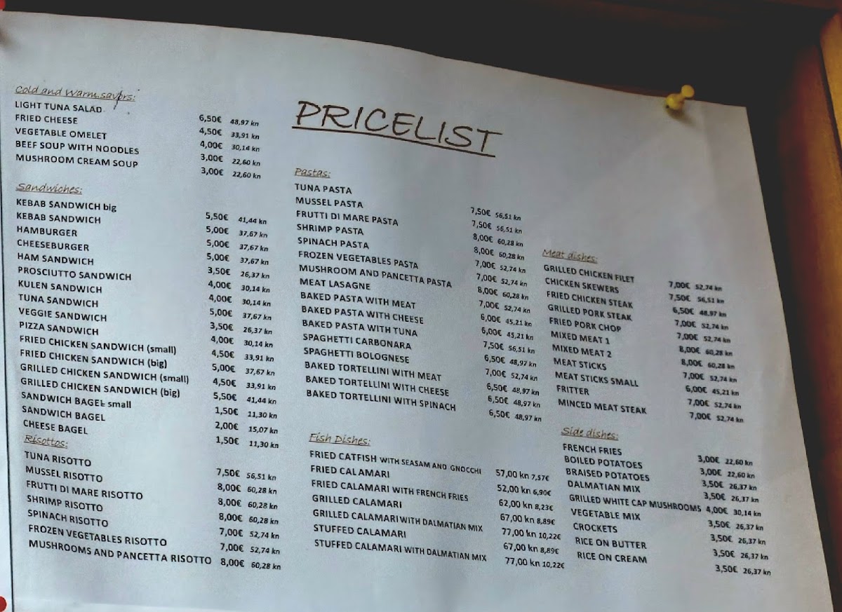 Menu Glamour Bistro And Pizzeria | Bjelovar-2