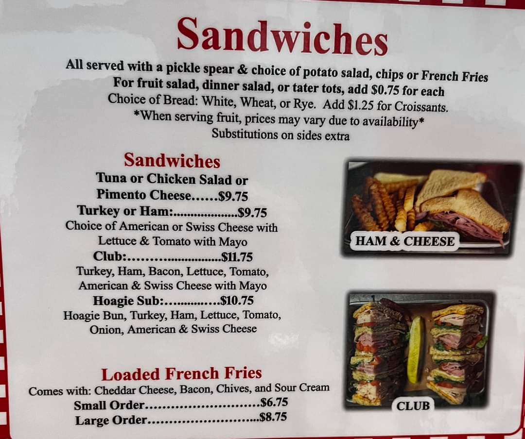 Menu Glenda's Cafe & Catering-8