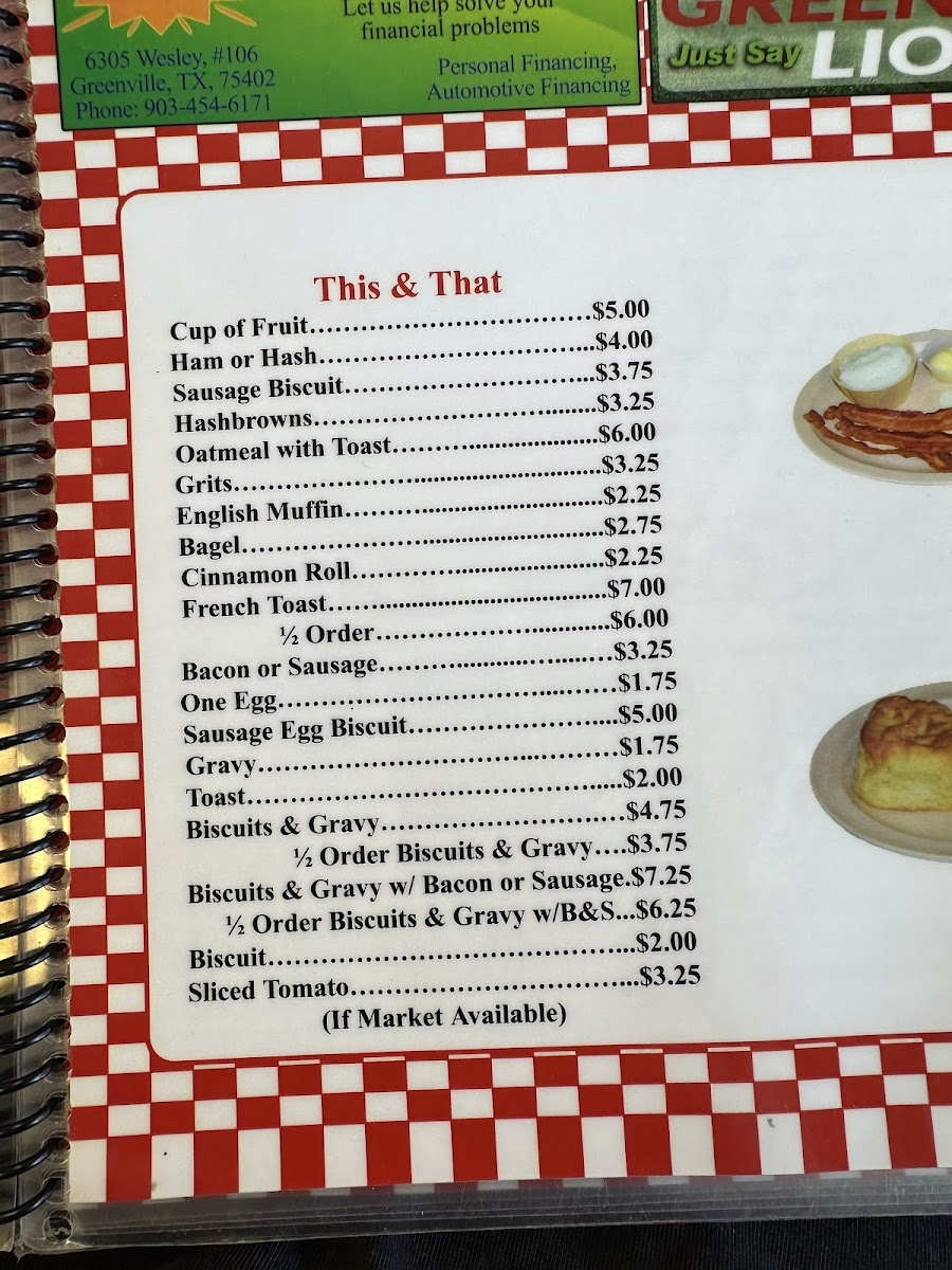 Menu Glenda's Cafe & Catering-9