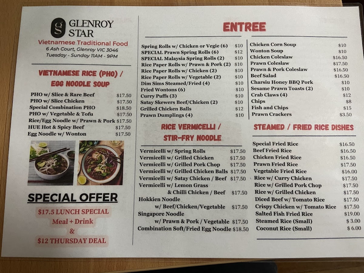 Menu Glenroy Star Restaurant-6