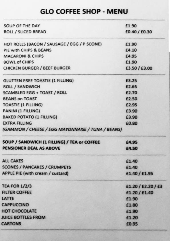 Menu Glo Coffee Shop & Conference Centre-2