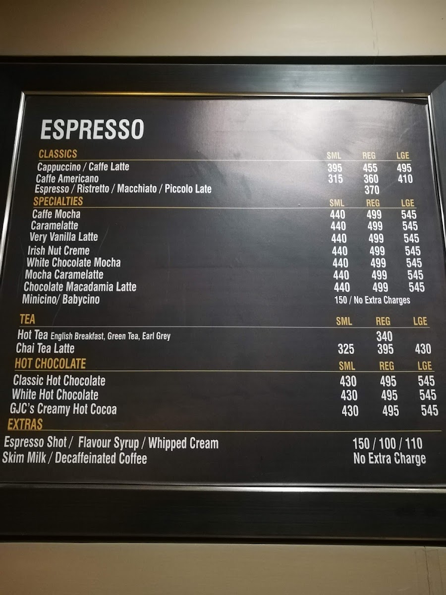 Menu Gloria Jean's Coffees-1