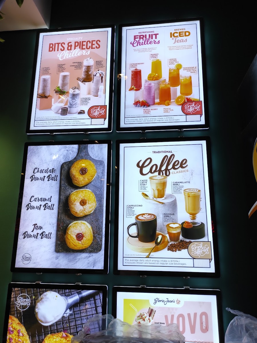 Menu Gloria Jean's Greenacre Drive Thru-1