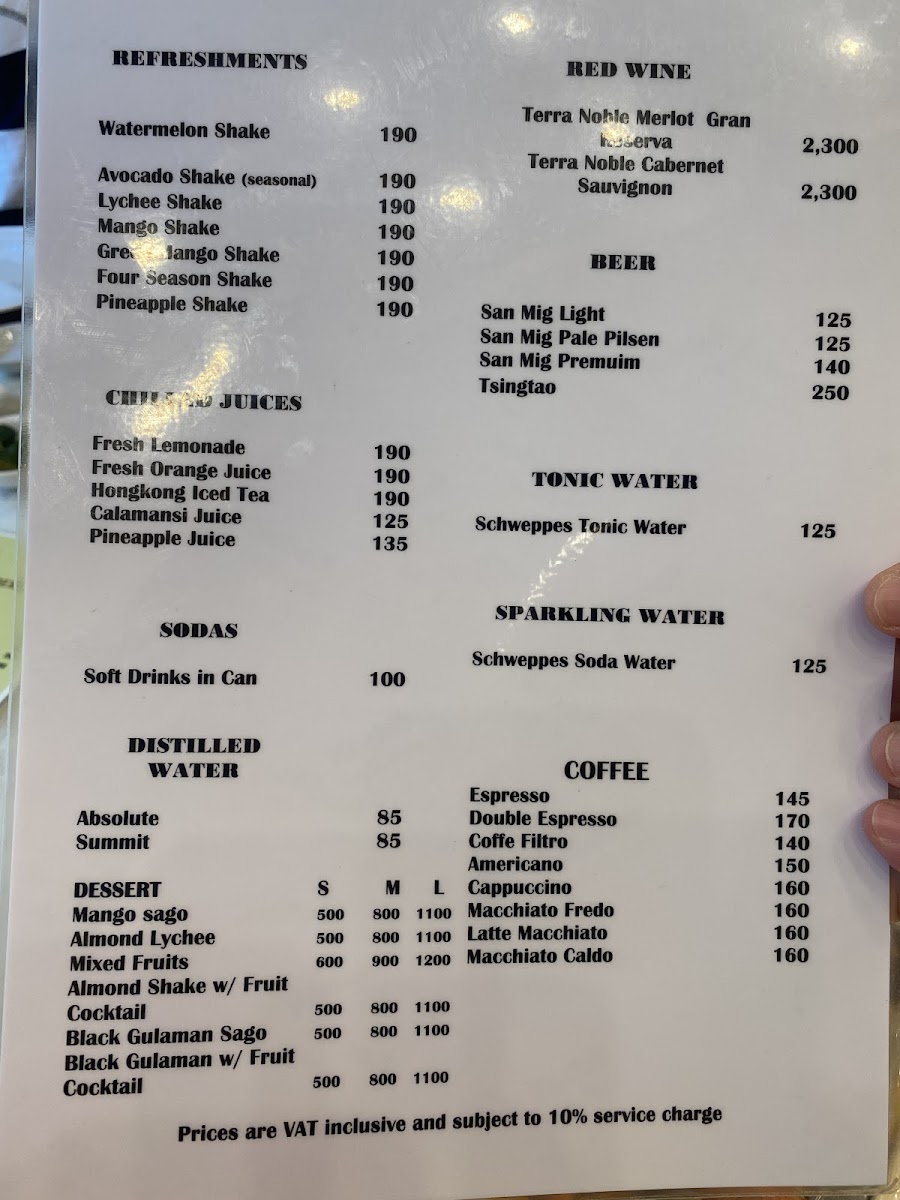 Menu Gloria Maris Shark's Fin Restaurant Greenhills-10