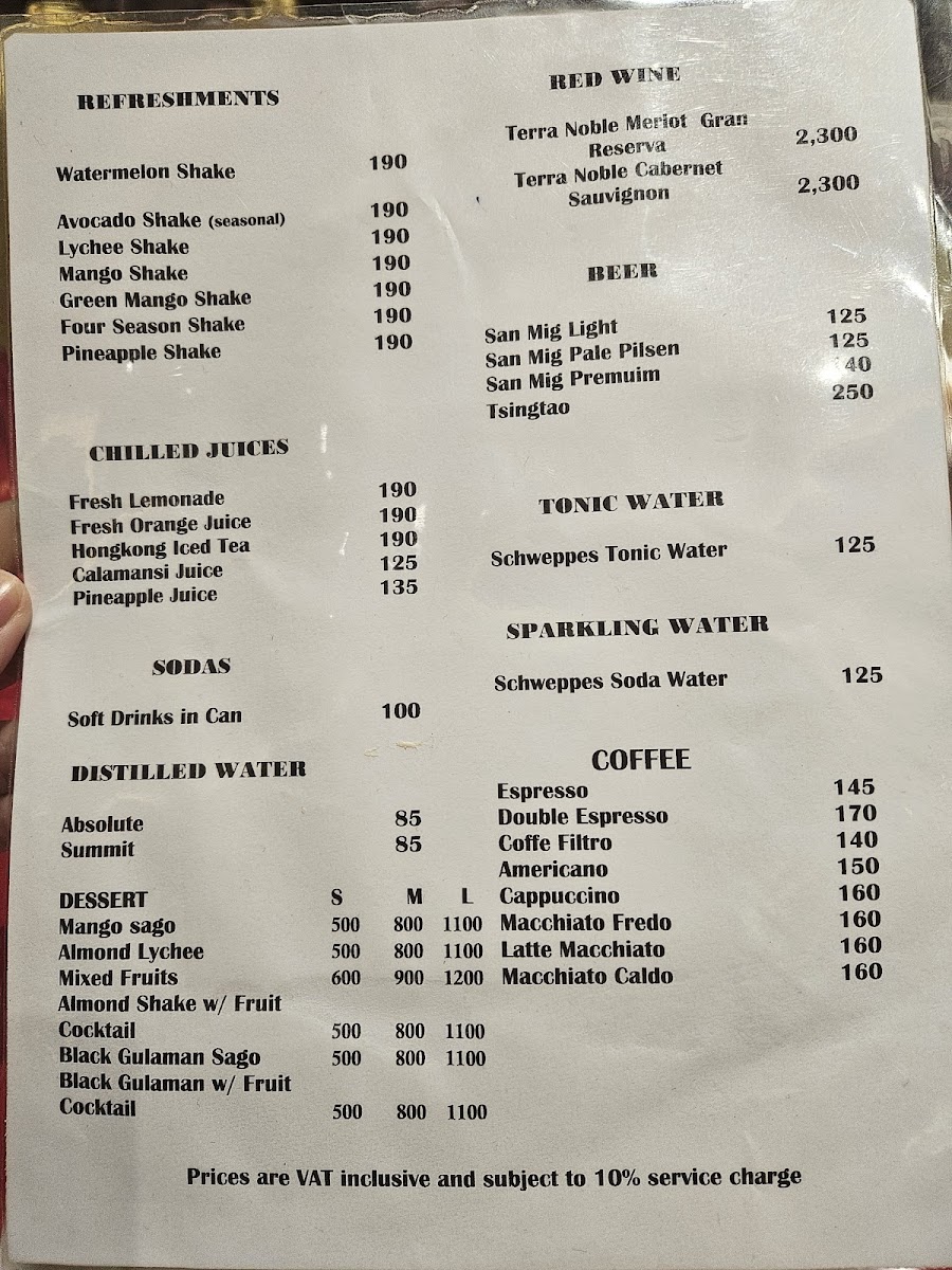 Menu Gloria Maris Shark's Fin Restaurant Greenhills-9