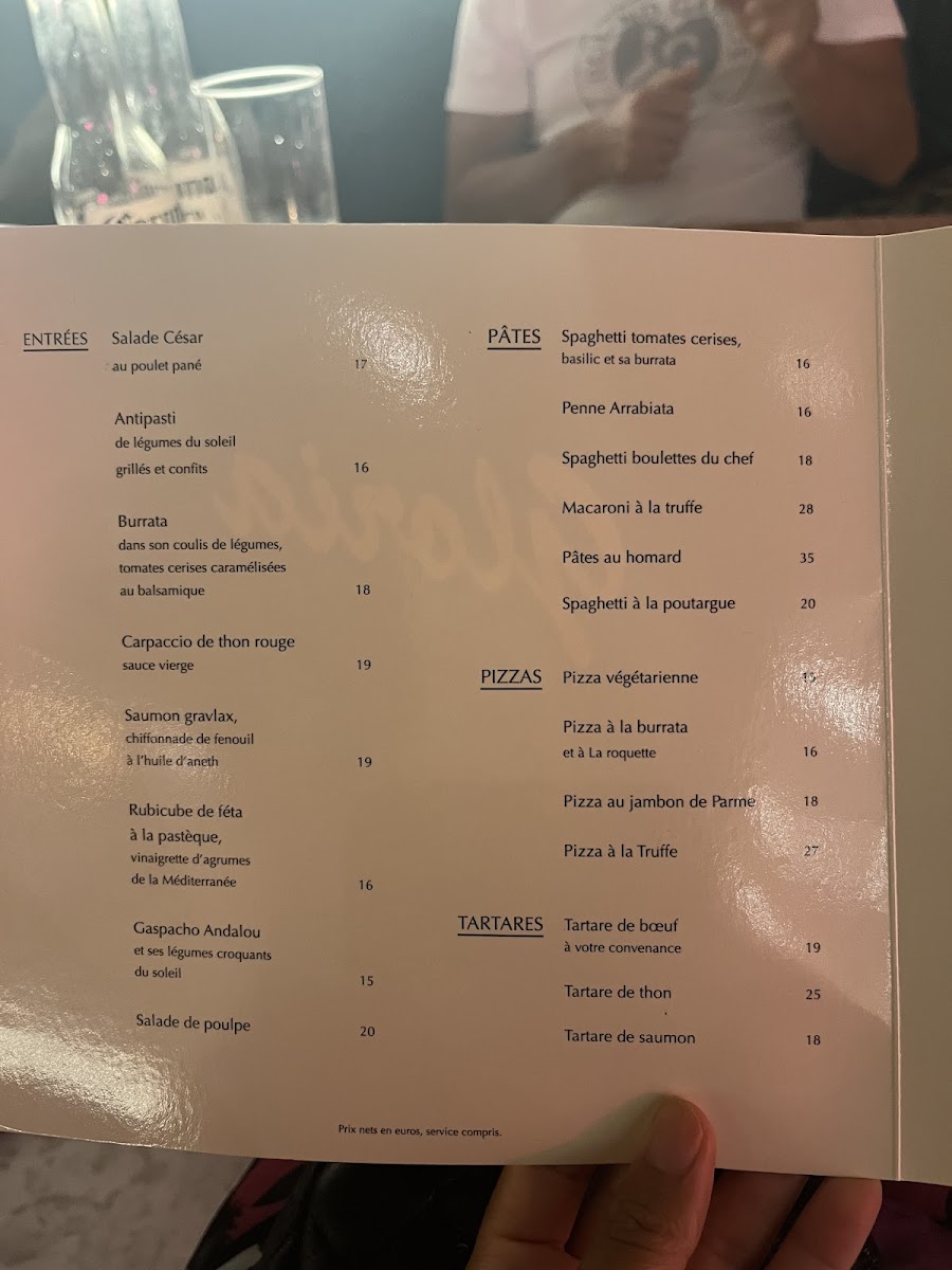 Menu Gloria-2