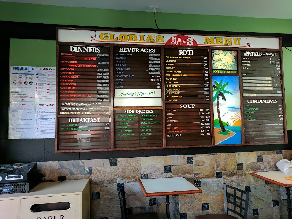 Menu Gloria's-7