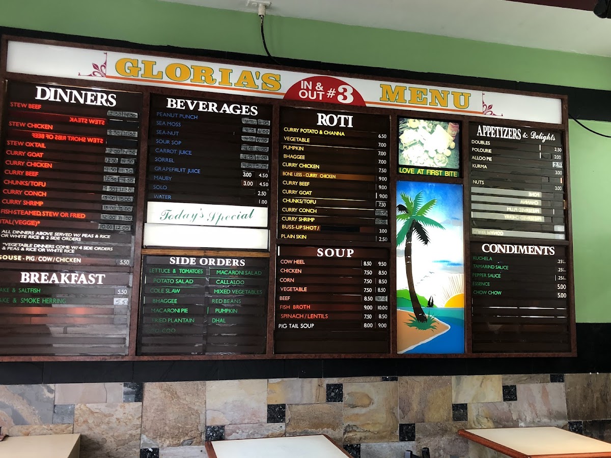 Menu Gloria's-8