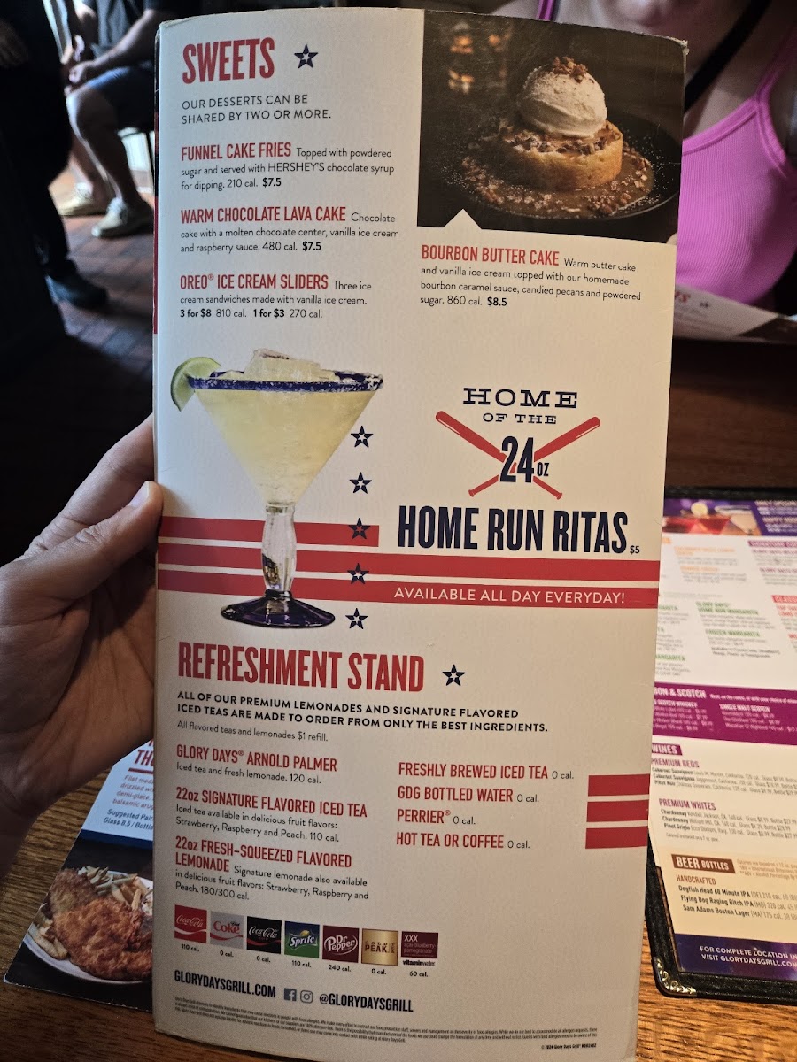Menu Glory Days Grill-2