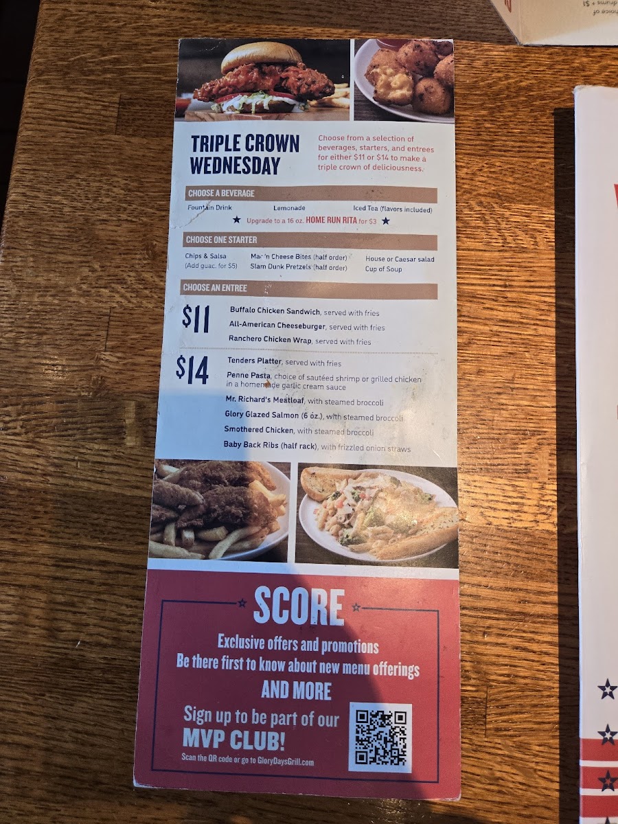 Menu Glory Days Grill-5