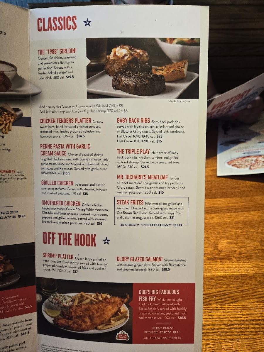 Menu Glory Days Grill-6