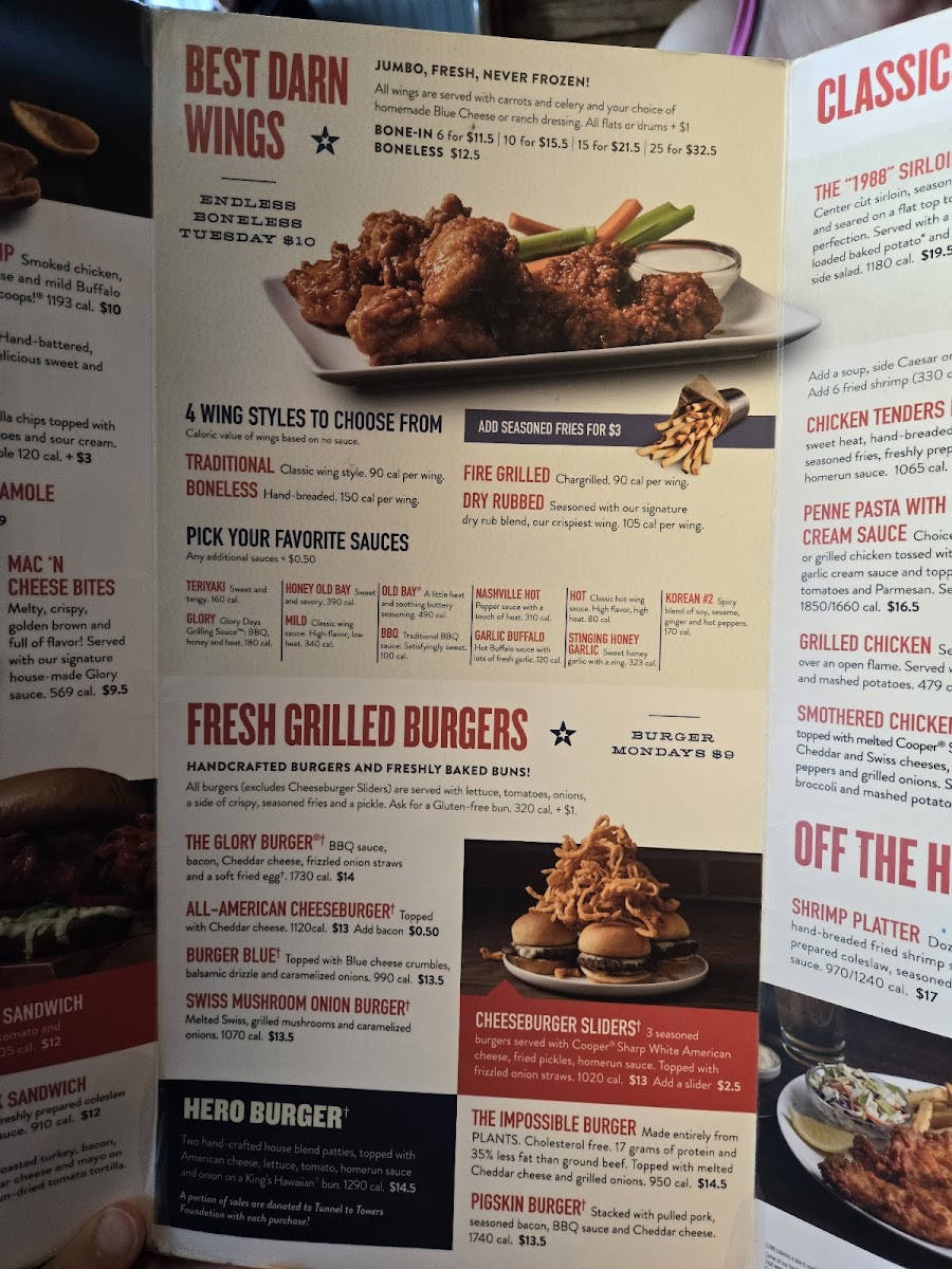 Menu Glory Days Grill-7