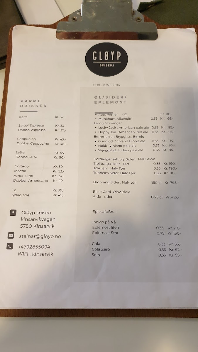 Menu Gløyp Spiseri-6