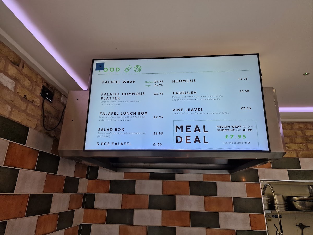 Menu Go Falafel - Liverpool-3