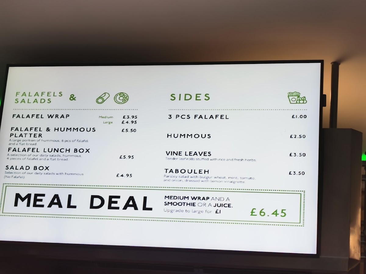 Menu Go Falafel - Liverpool-4